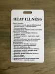 Heat Illness Info Card Plastic