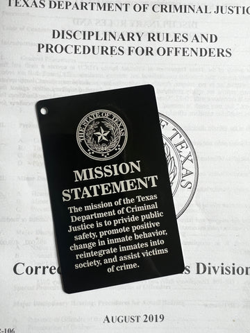Core Values/Mission Statement Card